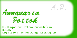 annamaria pottok business card